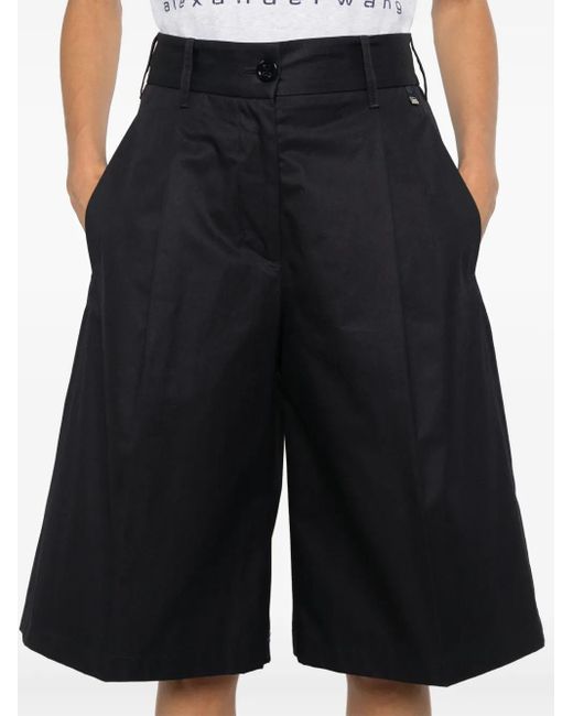 Herno Blue Cotton Knee-Length Shorts