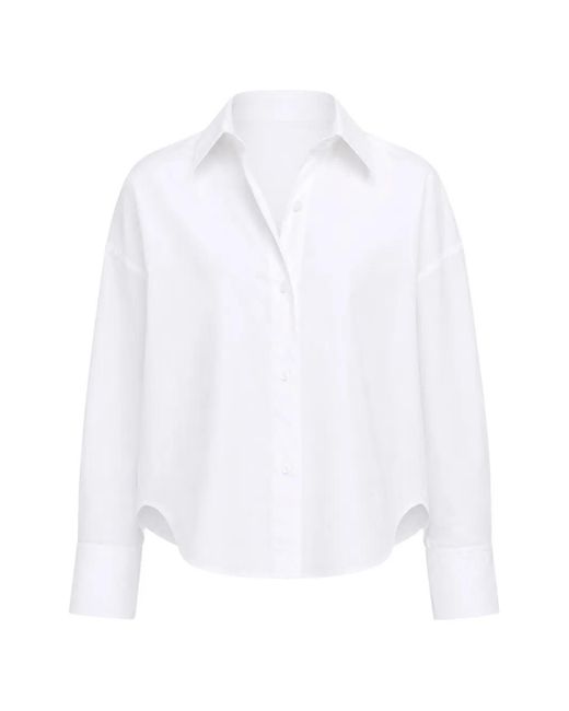 Külson White Kelly Curved-Hem Shirt
