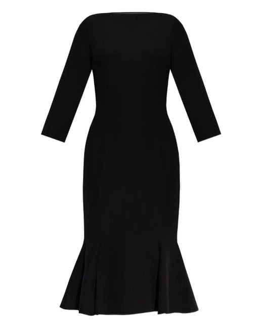 Marni フルートヘム ミディドレス Black