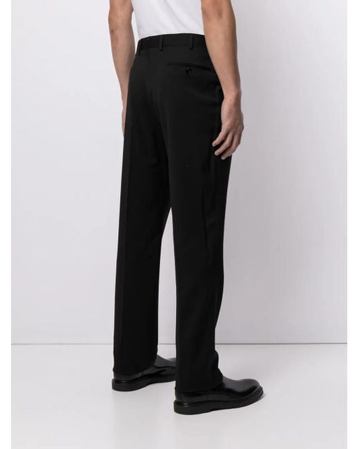 Ralph Lauren Black Straight-Leg Tailored Trousers for men