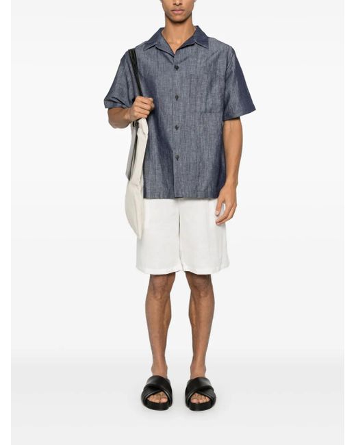 Hevò Men's Cotton Blend Shirt Brown