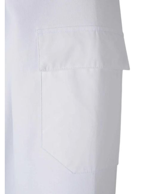 Herno White Sleeve-Pocket Sweatshirt for men