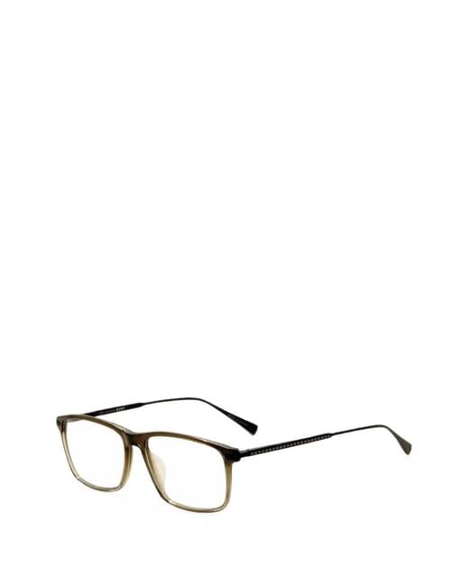 John Varvatos White Rectangle-Frame Glasses for men