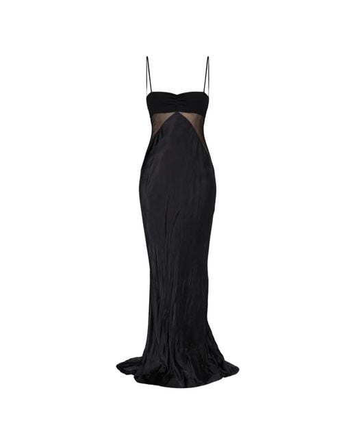 Rick Owens Black Square-Neck Sleeveless Maxi Dress