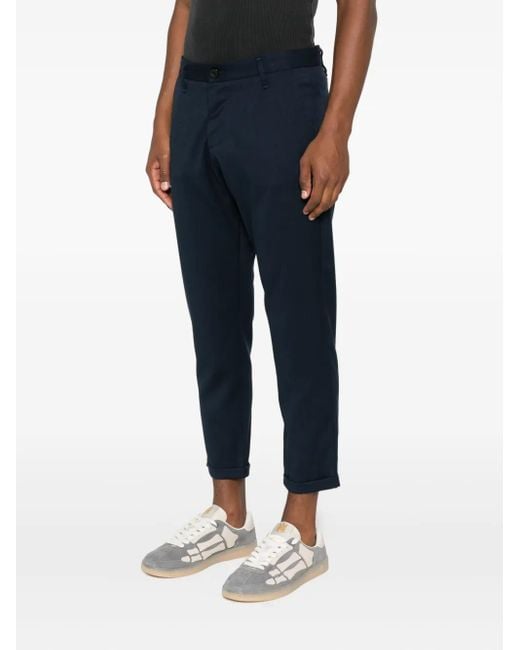 Imperial Blue Cuffed Trousers for men