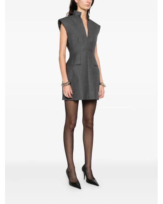 Givenchy Black Wool Mini Dress