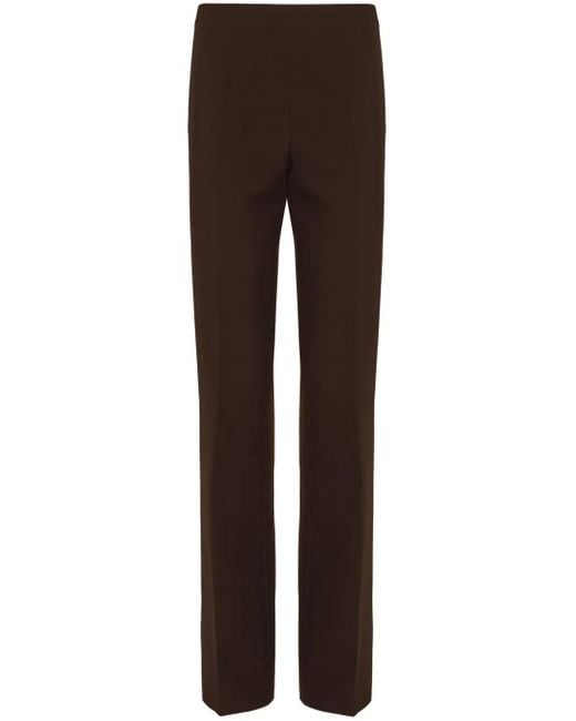 Ferragamo Brown Women Pleated Trouser