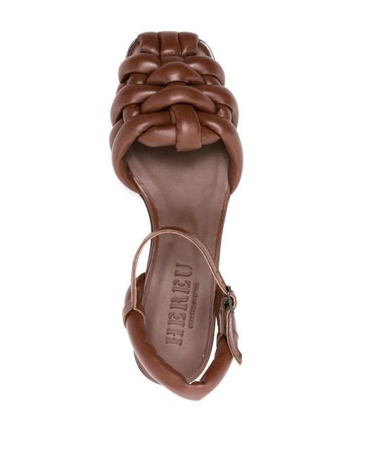 Hereu Brown Cabersa Heeled Shoes