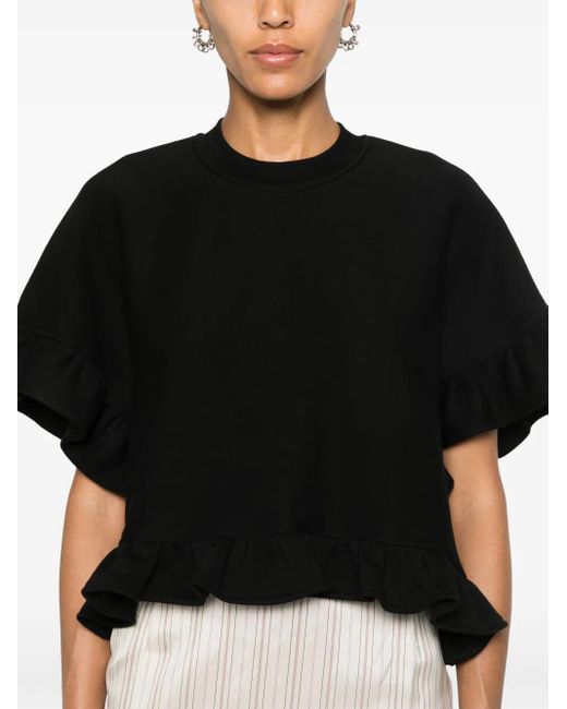 Ioana Ciolacu Black Peony Sweatshirt