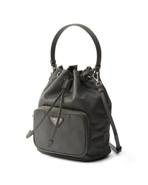 Prada Black Duet Beuteltasche Mit Kordelzug