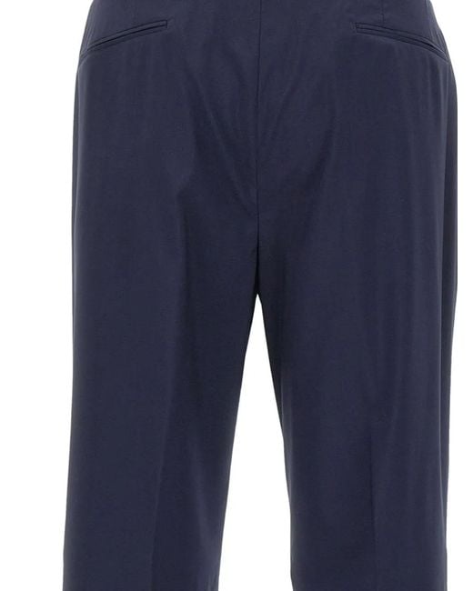 Corneliani Blue Pantalon De Costume À Plis for men