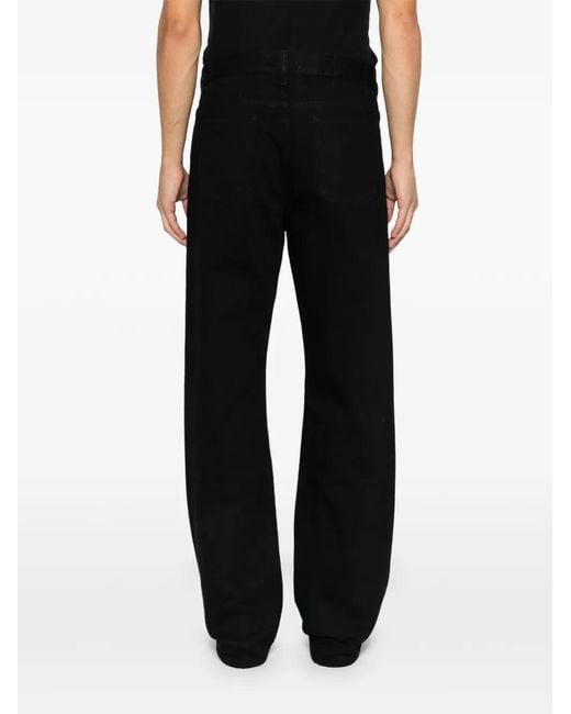 BERNER KUHL Black Buttoned Jeans for men