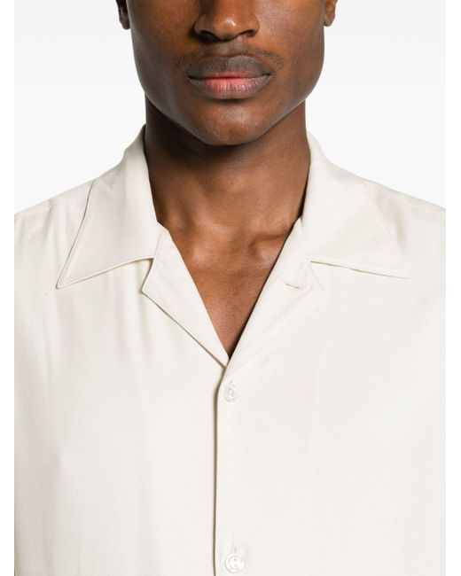 Camicia con collo ampio di Sandro in White da Uomo