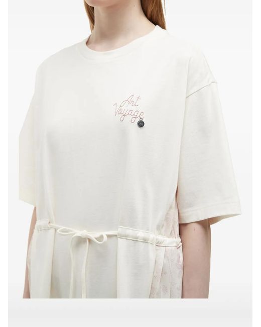 Musium Div. White Layered Mini Dress