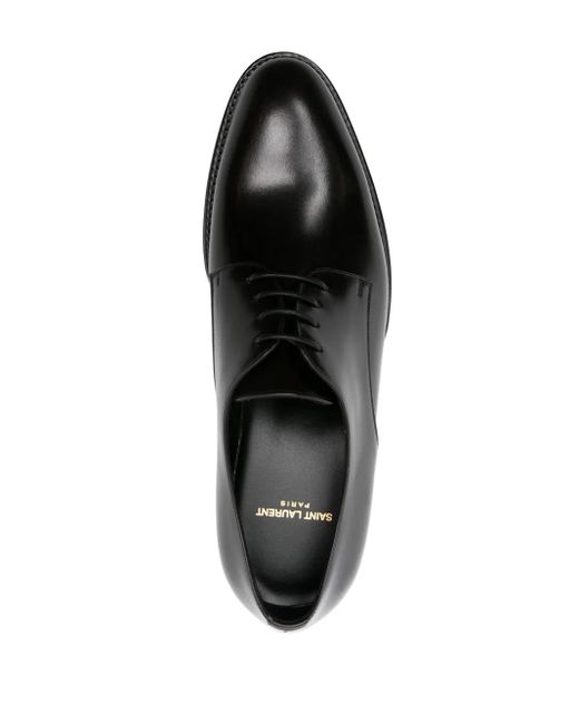Saint Laurent Black Flat Shoes for men