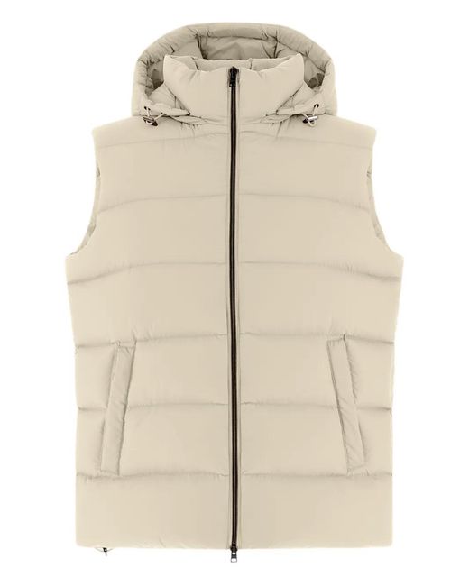 Herno Natural Hooded Quilted Gilet for men