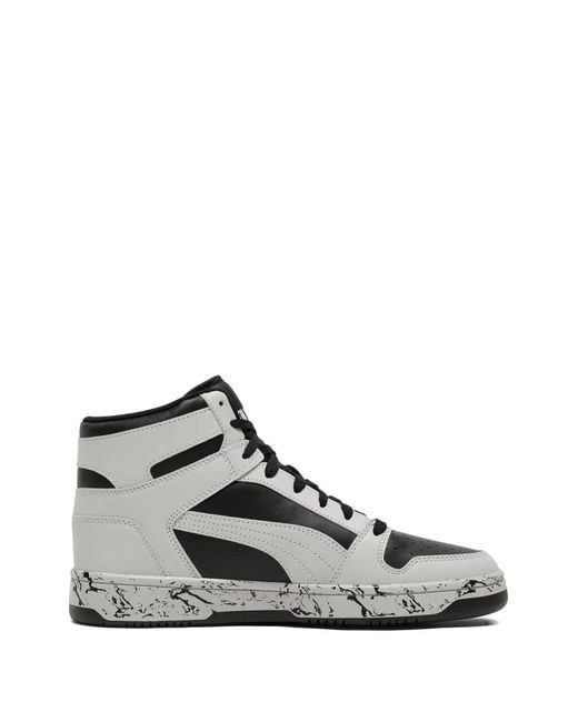 PUMA White Marble Rebound Layup Sneakers for men