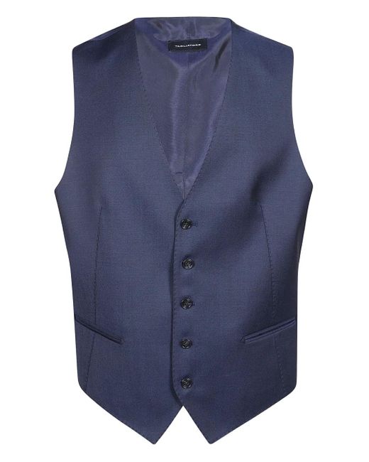 Tagliatore Blue Brian Waistcoat for men
