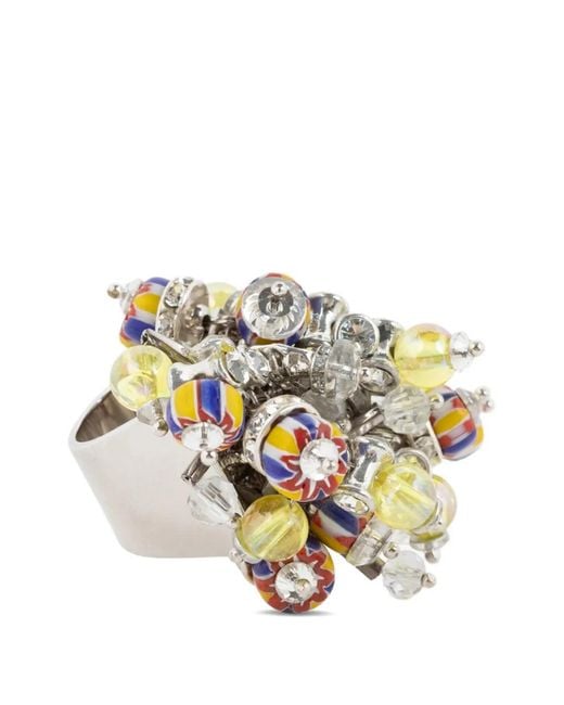 Dries Van Noten Yellow Beaded Ring