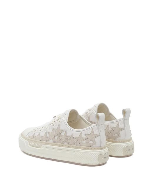 Amiri White Stars Court Low Trainers
