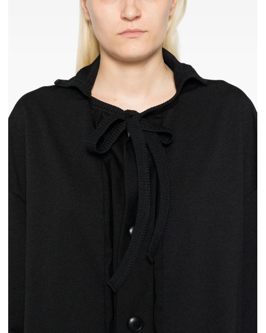 Yohji Yamamoto Black Tanktop Mit Slogan-Print