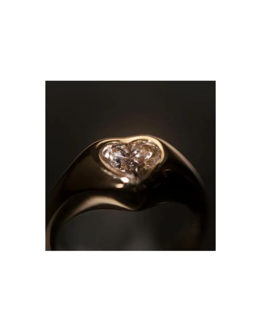 LOEV Metallic 14Kt Recycled Curve Diamond Ring