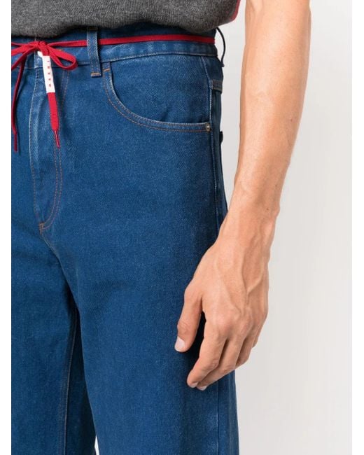 Marni Blue 5-Pocket Cotton Denim Jeans for men