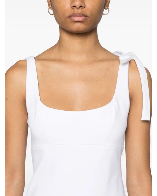 Sandro White Panelled Mini Dress