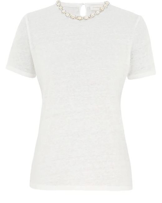 Zimmermann White Illuminate T-Shirt