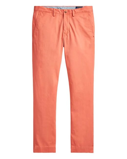 Polo Ralph Lauren Red Button Chino Trousers for men