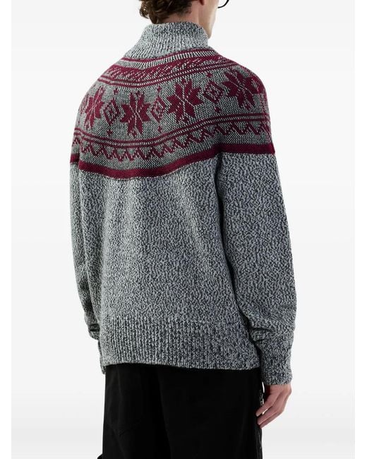 Pull Zippé À Logo Gcds pour homme en coloris Gray