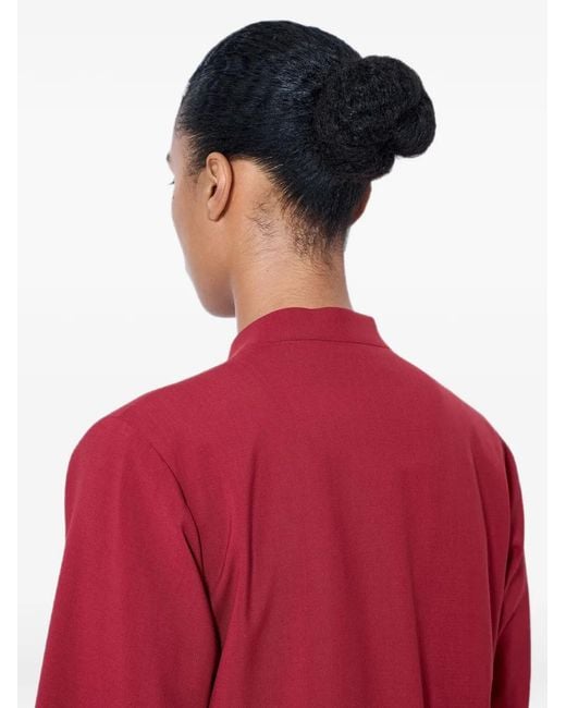 Rohe Red Knot-Fastening Mandarin-Collar Jacket