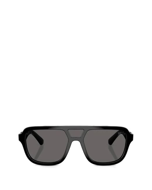 Burberry Black Pilot-Frame Sunglasses for men
