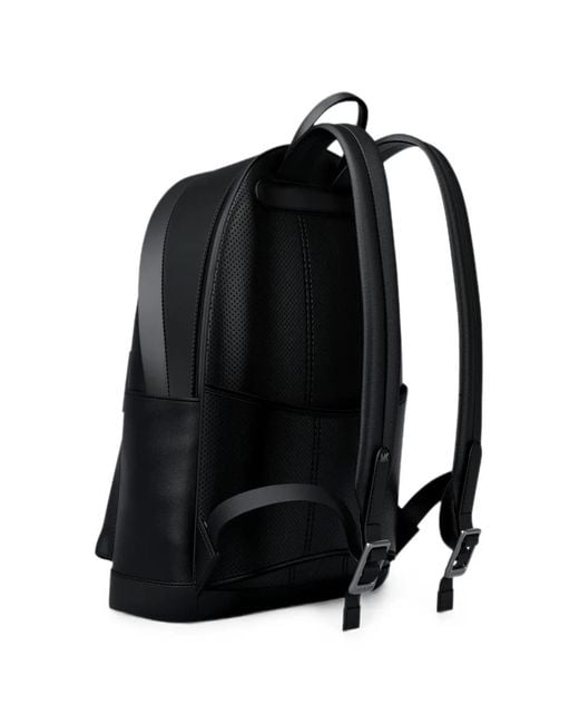 Michael Kors Black Jet Set Logo-Plaque Backpack for men