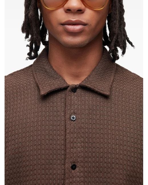 Camicia Con Maniche Corte di Osklen in Brown da Uomo