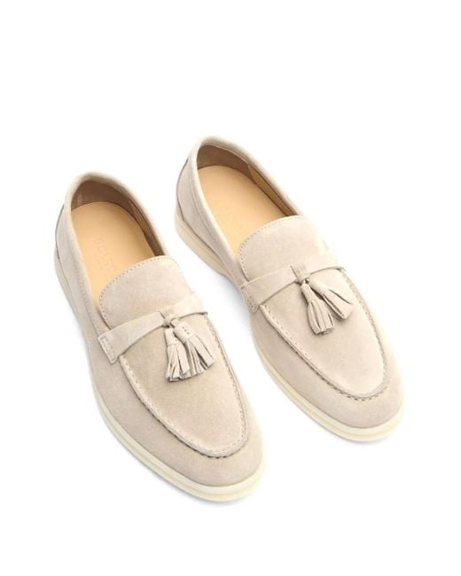 Scarosso Natural Leandra Calf-Leather Loafers