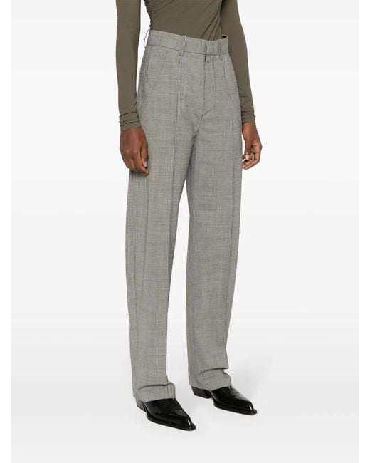 Isabel Marant Gray Stretch Wool Pants