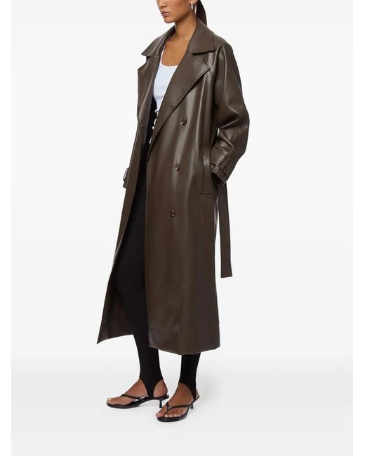 Apparis Brown Lana Belted Trench Coat