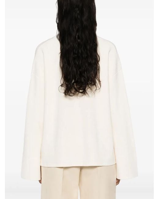 Aeron White Priam Ribbed Jumper