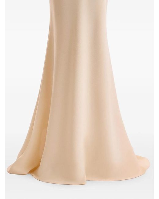 Gemy Maalouf White High-Waisted Floor-Length Skirt