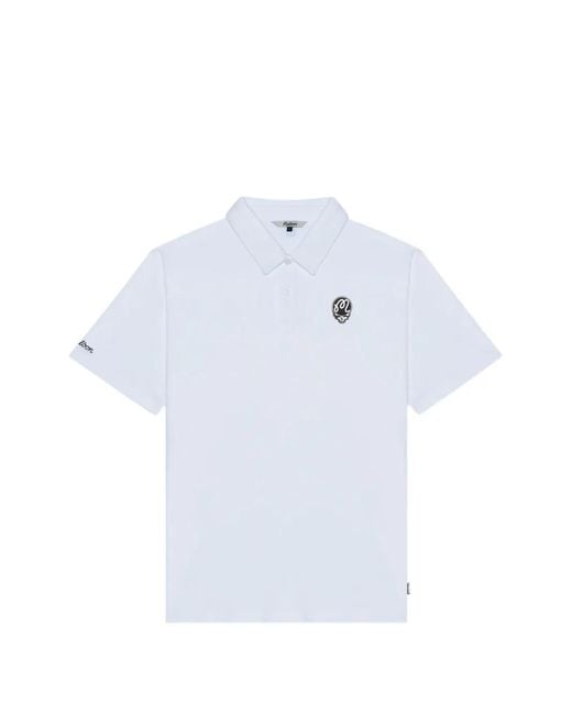 Malbon Golf Blue Fairway Stealie Polo Shirt for men