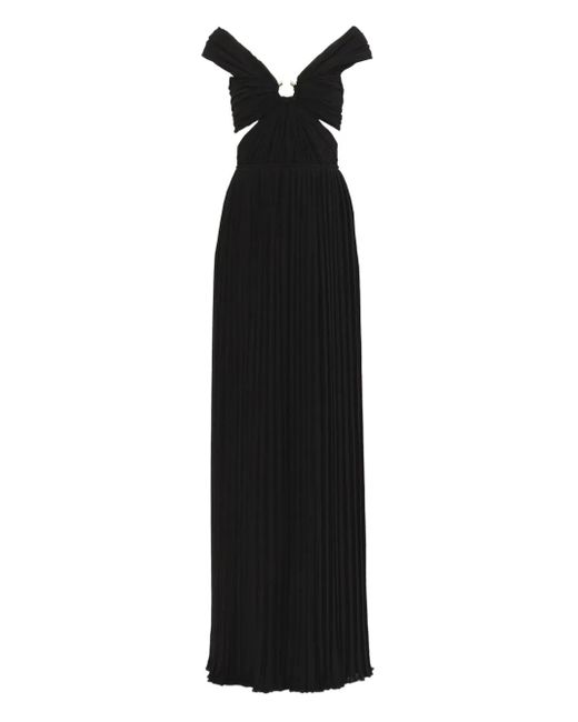 Chloé Off-Shoulder Midi-Jurk in het Black