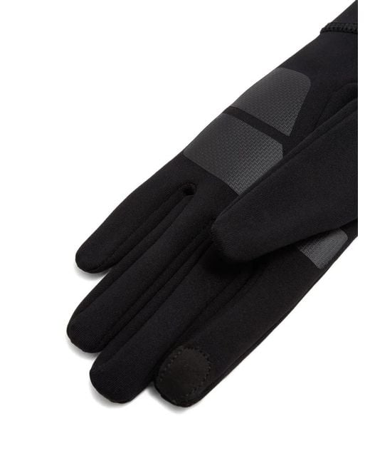 Moncler Black Logo-Detail Gloves for men