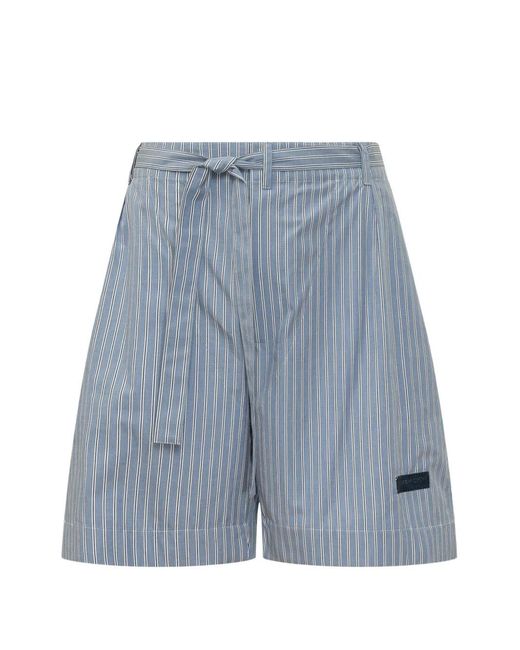 Givenchy Blue Kimono Striped Shorts for men