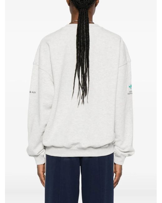 Adidas White X Sporty & Rich Logo Sweatshirt