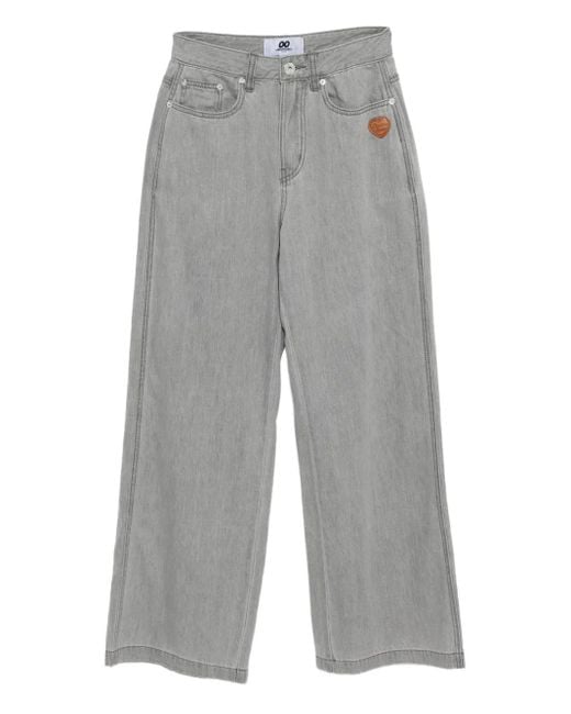 Chocoolate ロゴパッチ ジーンズ Gray