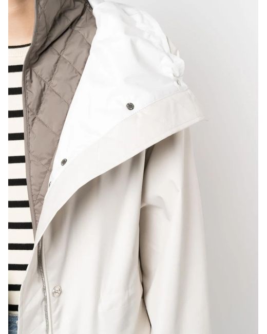 Moorer Gelaagde Parka in het White