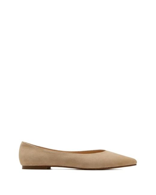 House Of Ballerinas White Michelle Pointed Ballet Flats