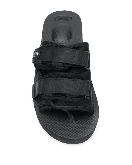 Suicoke Moto-Vhl Sandalen Mit Shearling in Black für Herren