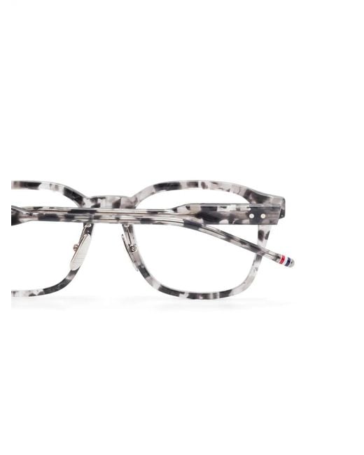 Thom Browne Natural Square-Frame Glasses